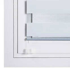 Store Enrouleur Jour Nuit sans perçage EasyFix Blanc 90 x 180 cm