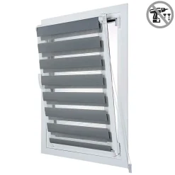Store Enrouleur Jour Nuit sans perçage EasyFix Argent 90 x 180 cm