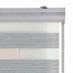 Store Enrouleur Jour Nuit Premium Finitions en Aluminium Gris 80 x 250 cm