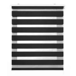 Store Enrouleur Jour Nuit Drop double tissage Gris 100 x 180 cm