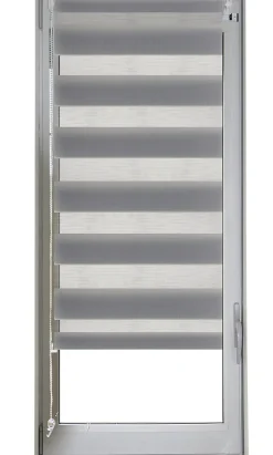Store enrouleur jour/nuit (87x170 cm - Gris clair)