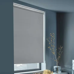 Store enrouleur occultant sans perçage Boreas 2 gris béton l.120 x H.180cm Goodhome