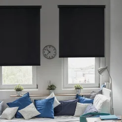 Store Enrouleur Occultant Noir 140 x 180 cm
