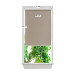 Store enrouleur occultant sans perçage Iwerne beige l.75 x H.180cm Goodhome