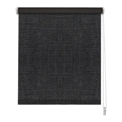 Store enrouleur occultant Ancona gris anthracite effet tweed l.150 x H.190cm Madeco