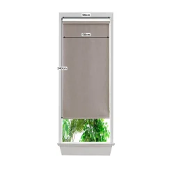 Store enrouleur occultant sans perçage Novan taupe l.60 x H.240cm Goodhome
