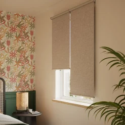 Store enrouleur occultant sans perçage Novan taupe l.55 x H.180cm Goodhome