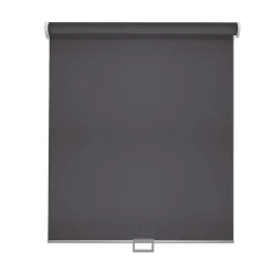 Store enrouleur occultant automatique anthracite l.42 x H.160cm Madeco