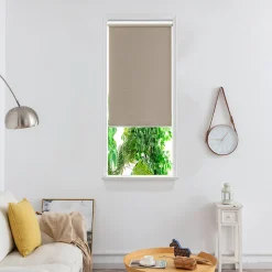 Store enrouleur occultant sans perçage Iwerne beige l.45 x H.140cm Goodhome