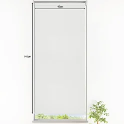 Store enrouleur occultant sans perçage Boreas 2 blanc l.45 x H.140cm Goodhome
