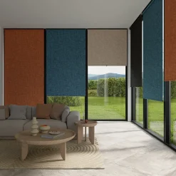 Store enrouleur occultant sans perçage Novan terracotta l.40 x H.140cm Goodhome