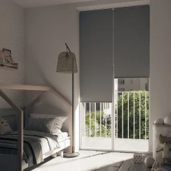 Store enrouleur occultant sans perçage Boreas 2 gris béton l.60 x H.240cm Goodhome