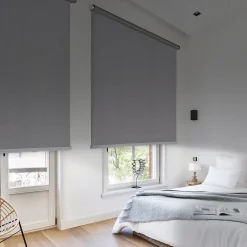 Store Enrouleur Occultant Installation Facile avec Finitions en Aluminium de Qualité Supérieure Gris 160 x 250 cm
