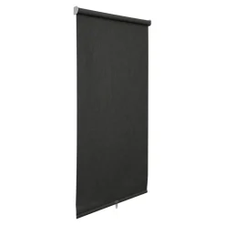 Store enrouleur occultant sans perçage Novan noir l.90 x H.240cm Goodhome