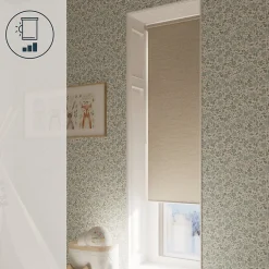 Store enrouleur occultant sans perçage Iwerne beige l.55 x H.180cm Goodhome