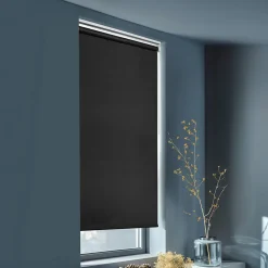 Store enrouleur occultant sans perçage Boreas 2 noir l.45 x H.140cm Goodhome