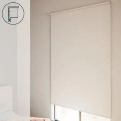 Store enrouleur occultant sans perçage Boreas 2 blanc l.160 x H.240cm Goodhome
