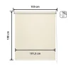 Store Enrouleur Occultant Blackout - Easydeco - Beige - 105 x 190 cm
