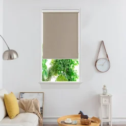 Store enrouleur occultant sans perçage Iwerne beige l.90 x H.180cm Goodhome