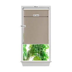 Store enrouleur occultant sans perçage Iwerne beige l.90 x H.180cm Goodhome