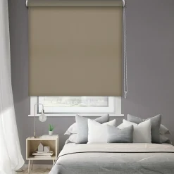 Store enrouleur occultant taupe l.180 x H.190 cm Madeco