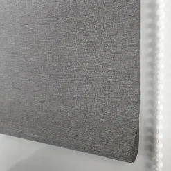 Store enrouleur occultant gris anthracite tissu double face l.90 x H.190cm Madeco