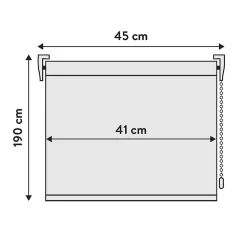 Store Enrouleur Occultant fixation sans perçage Desert 45 X 190cm , Viewtex