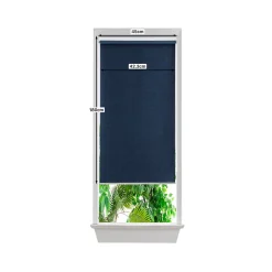 Store enrouleur occultant sans perçage Iwerne bleu marine l.45 x H.140cm Goodhome
