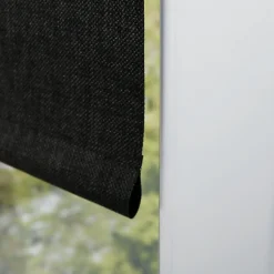Store enrouleur occultant Ancona effet tweed gris anthracite l.120 x H.190cm Madeco