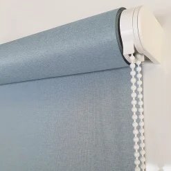 Store enrouleur occultant bleu marine tissu double face l.210 x H.190cm Madeco