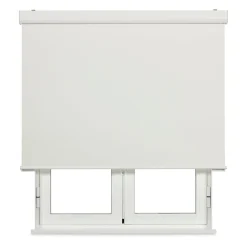 Store enrouleur occultant Blanc à ressort avec coffre 105 X 190cm , Viewtex