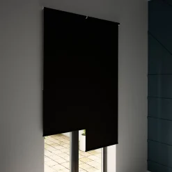 Store enrouleur occultant sans perçage Boreas 2 noir l.60 x H.240cm Goodhome