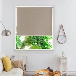 Store enrouleur occultant sans perçage Iwerne beige l.160 x H.180cm Goodhome