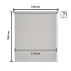 Store Enrouleur Screen - Easydeco - Gris - 180 x 250 cm