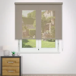 Store Enrouleur Screen Degré d'ouverture 10% Pebble 165 X 250cm , Viewtex
