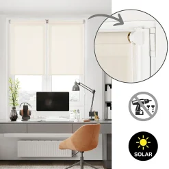 Store Enrouleur Screen Easyfix Beige 75X180