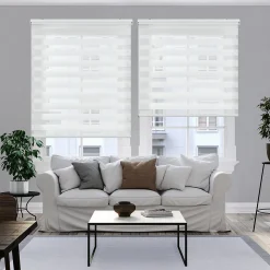Store enrouleur screen premium en tissu technique, alu, tube renforcé 38 mm, haute qualité Beige 60x180 cm