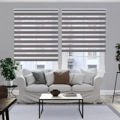 Store enrouleur screen premium en tissu technique, alu, tube renforcé 38 mm, haute qualité Gris Founcé 220x250 cm