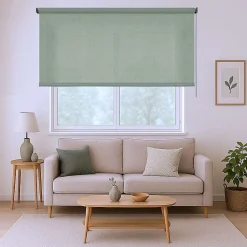 Store Enrouleur Tamisant Lisse pour Fenêtres et Portes Vert 180x250 cm