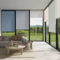 Store enrouleur tamisant sans perçage Halo 2 blanc cassé l.90 x H.240cm Goodhome