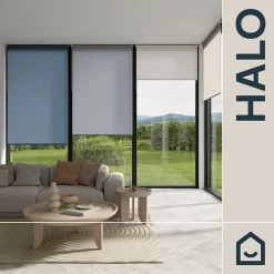 Store enrouleur tamisant sans perçage Halo 2 blanc cassé l.90 x H.240cm Goodhome