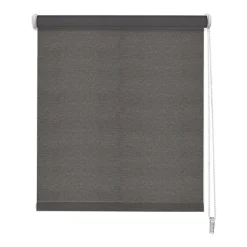 Store enrouleur tamisant gris anthracite effet tweed l.180 x H.190cm Madeco