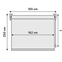 Store Enrouleur Tamisant Trends Gris 165 X 250cm, Viewtex