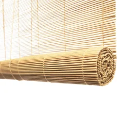 Store enrouleur tamisant Bamboo beige l.120 x H.180cm
