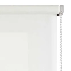 Store Enrouleur Tamisant Lisse pour Fenêtres et Portes Blanc 45x180 cm
