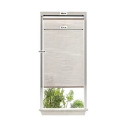 Store enrouleur tamisant sans perçage Masana beige l.45 x H.140cm Goodhome