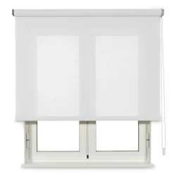 Store Enrouleur Tamisant Cotton Blanc 220 X 250cm , Viewtex
