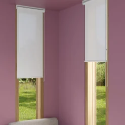 Store enrouleur tamisant sans perçage Halo 2 blanc cassé l.40 x H.140cm Goodhome