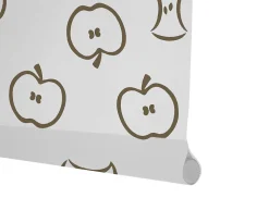 Store Enrouleur Tamisant Jazz Blanc et Marron 150 X 250cm, Viewtex