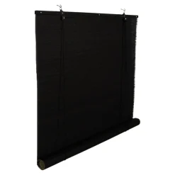 Store enrouleur tamisant sans perçage Akapa noir l.180 x H.180cm Goodhome
